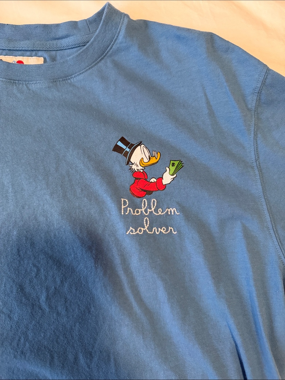 Scrooge McDuck "Problem Solver" Blue Graphic Tee